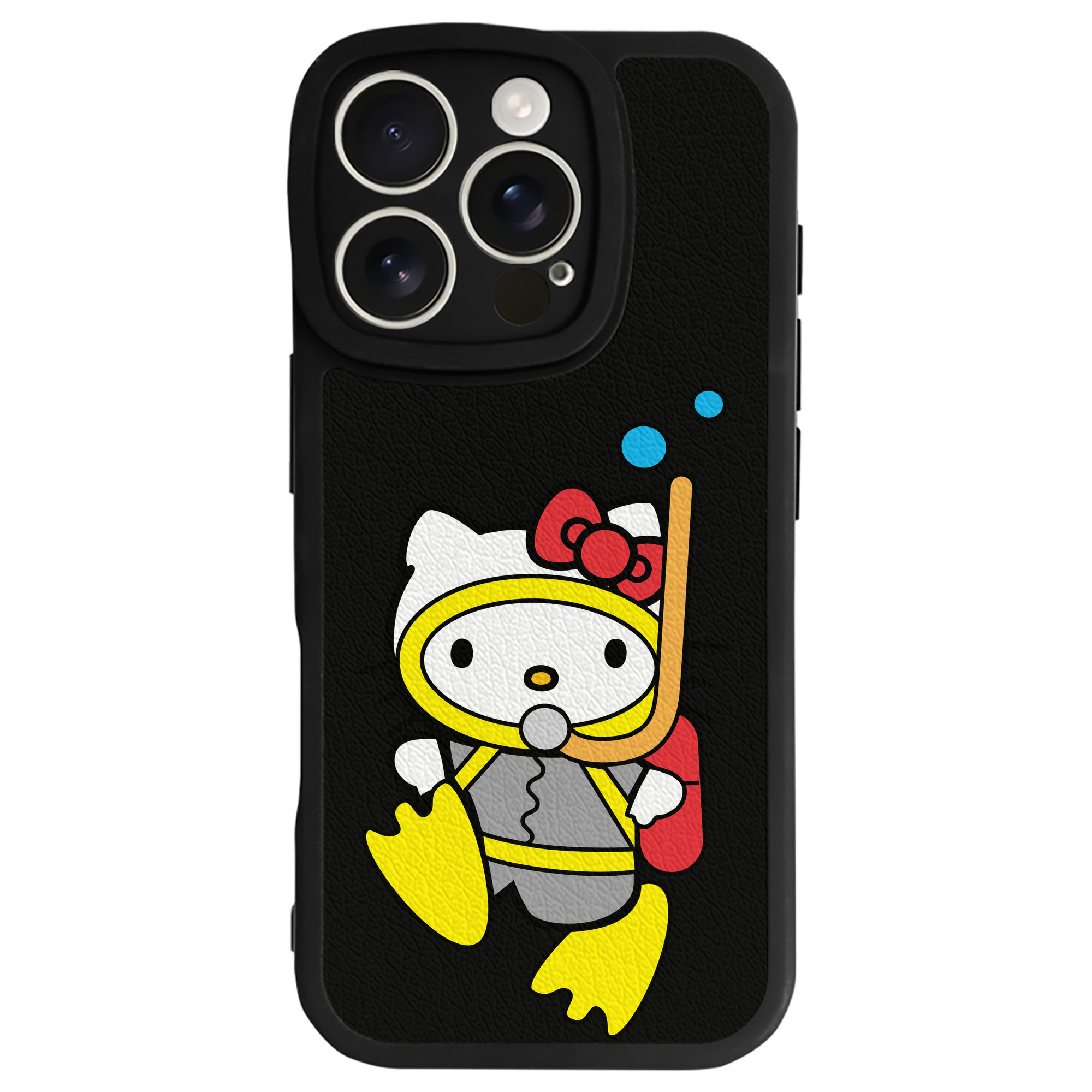 （画像用） Hello Kitty ハローキティ 【iPhone 16シリーズ対応】シリコンスマホケース（レザー調） 材質：シリコン
